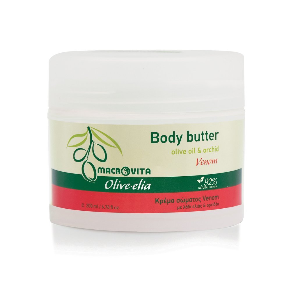 Macrovita Olive-Elia Body butter venom - Telové maslo s olivovým olejom a orchideou  200 ml