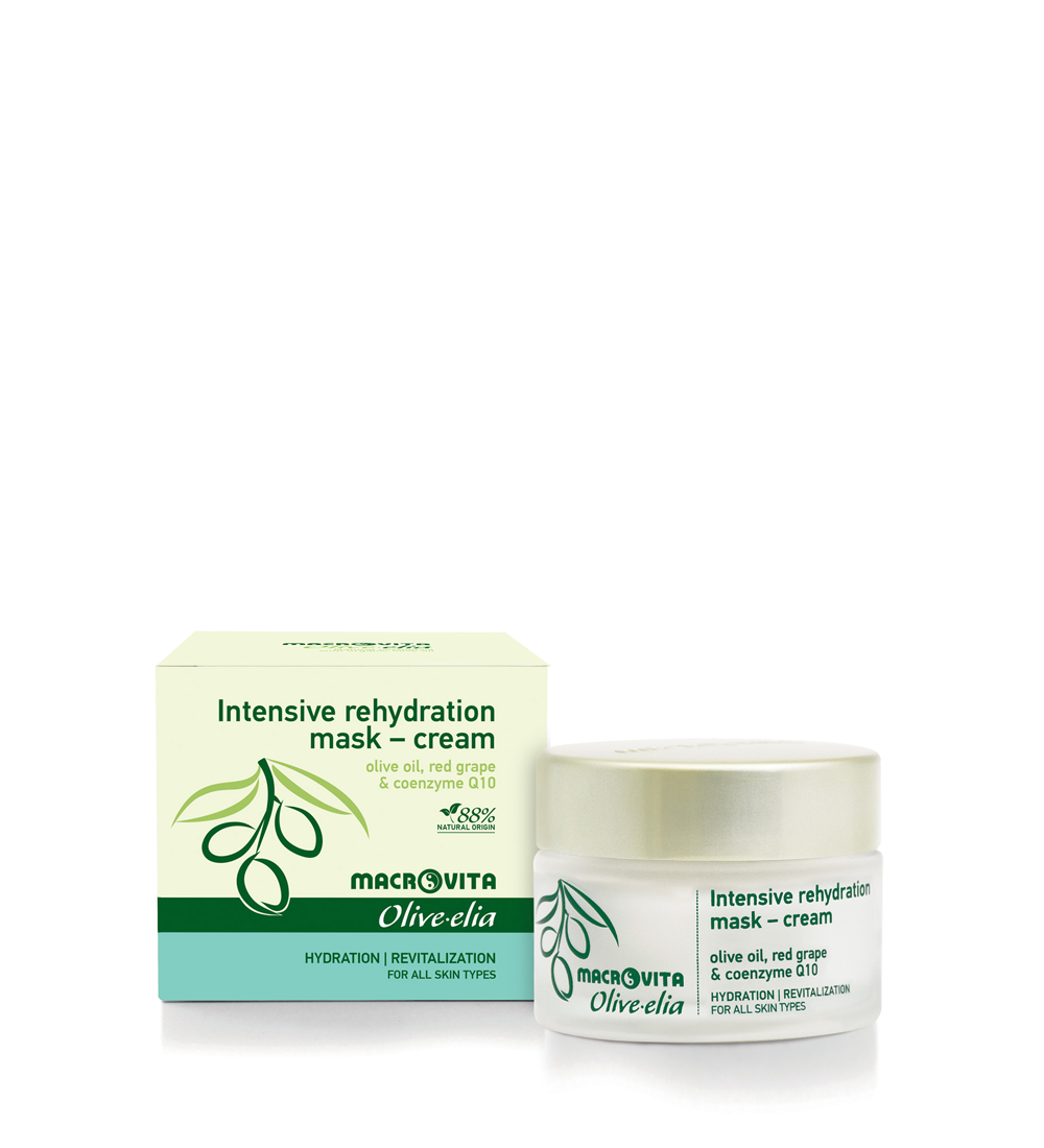 Macrovita Olive-Elia Intensive rehydration mask-cream - Intenzívna rehydratačná maska-krém  50 ml