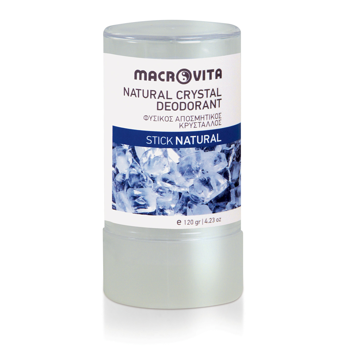 Macrovita Natural Crystal Deodorants Natural crystal deodorant stick - Prírodný tuhý dezodorant  120 g