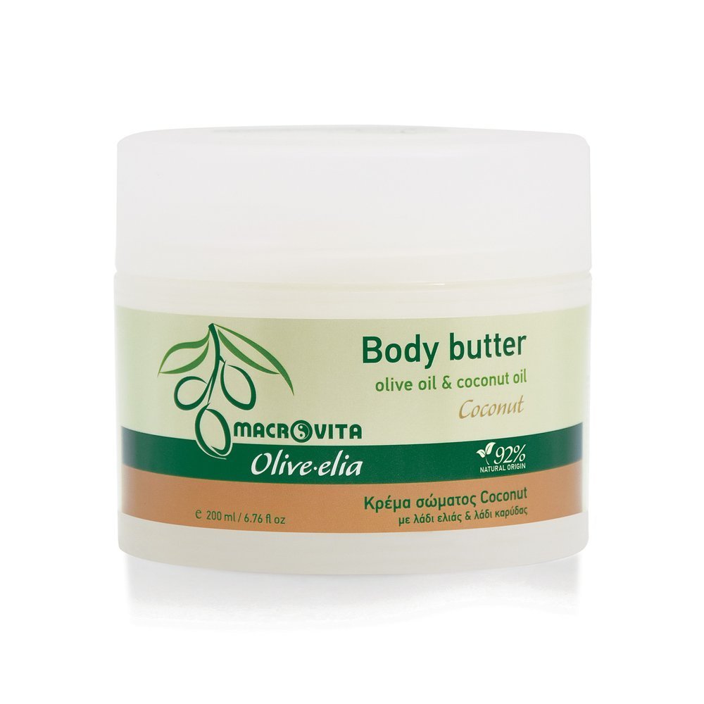 Macrovita Olive-Elia Body butter coconut - Telové maslo s olivovým a kokosovým olejom  200 ml