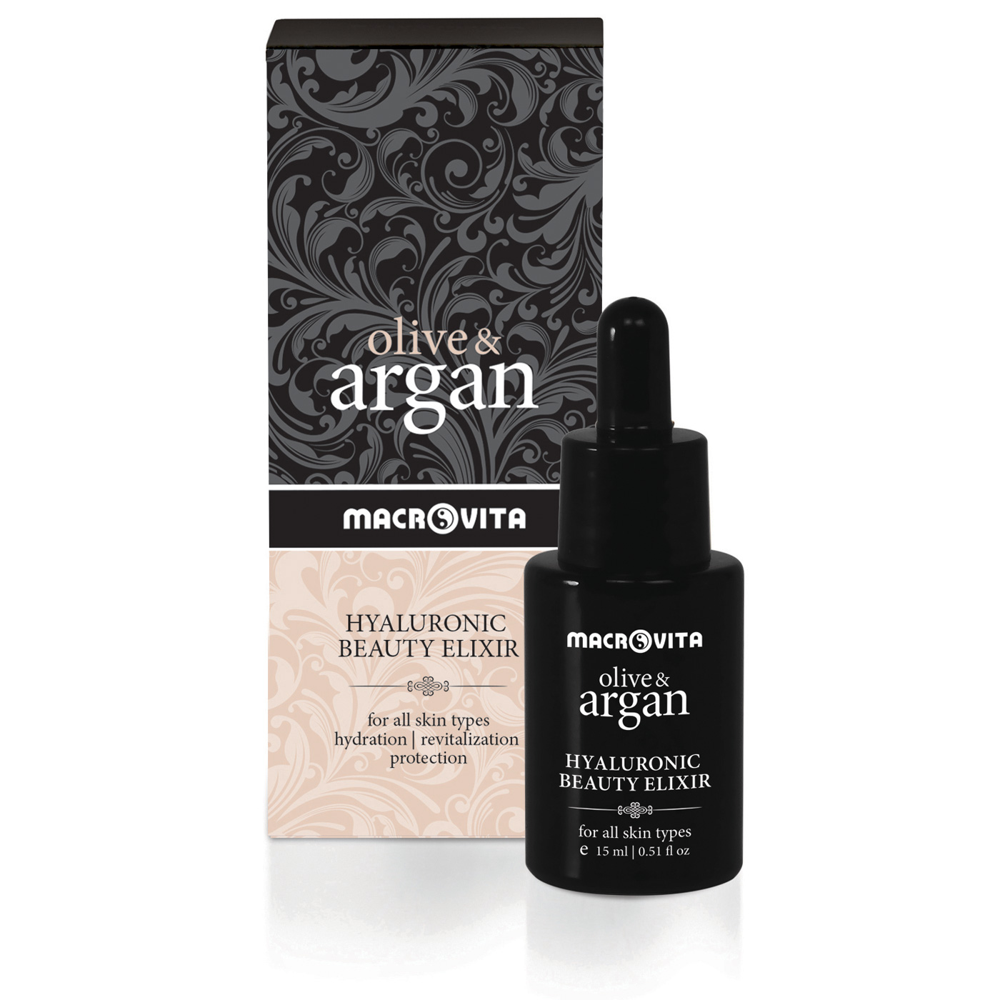 Macrovita Olive & Argan Hyaluronic beauty elixir - Hyalurónový elixír krásy  15 ml