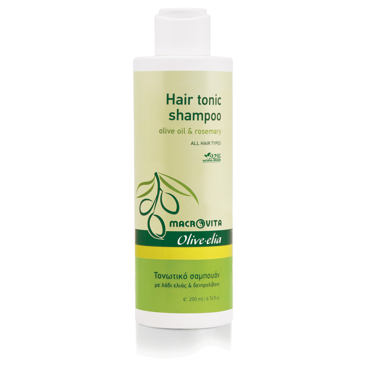 Macrovita Olive-Elia Hair tonic shampoo - Šampón na vlasy pre všetky typy vlasov  200 ml
