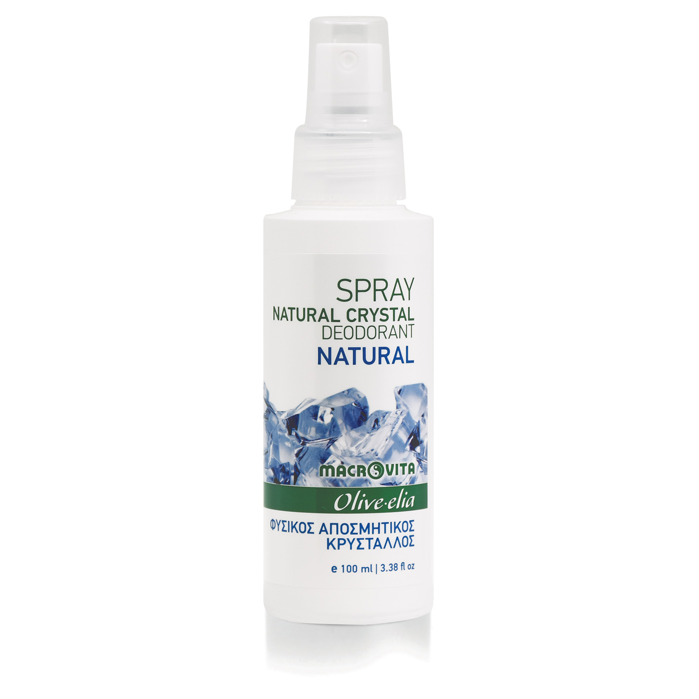 Macrovita Olive-Elia Natural crystal deodorant spray natural - Prírodný dezodorant v spreji natural  100 ml