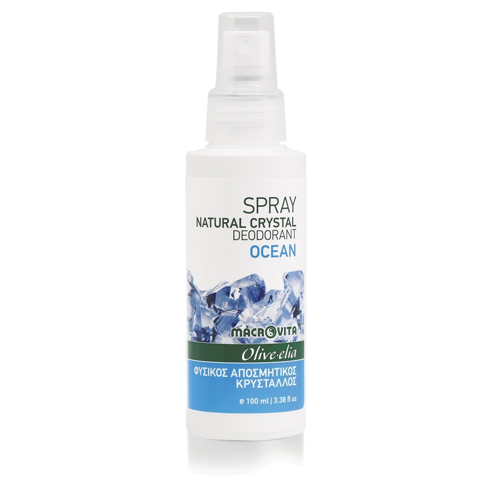 Macrovita Olive-Elia Natural crystal deodorant spray ocean - Prírodný dezodorant v spreji ocean  100 ml