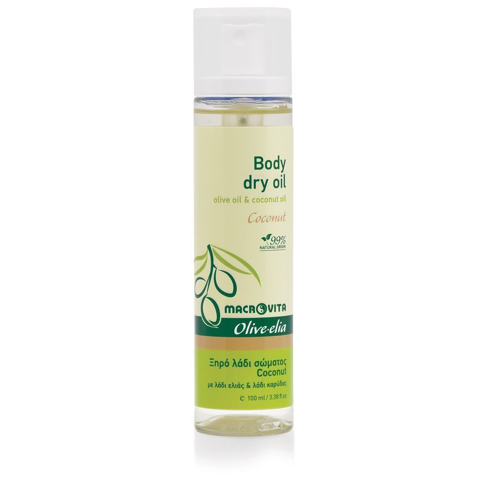 MAcrovita Olive-Elia Body dry oil coconut - Suchý telový olej s kokosovým olejom  100 ml