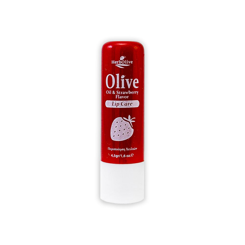 Madis Herbolive Lip balm with strawberry - Balzam na ústa s jahodovou príchuťou  4,5 g