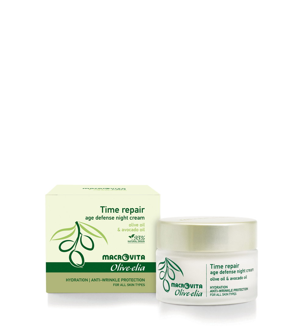 Macrovita Olive-Elia Time repair cream - Nočný krém pre všetky typy pleti  50 ml