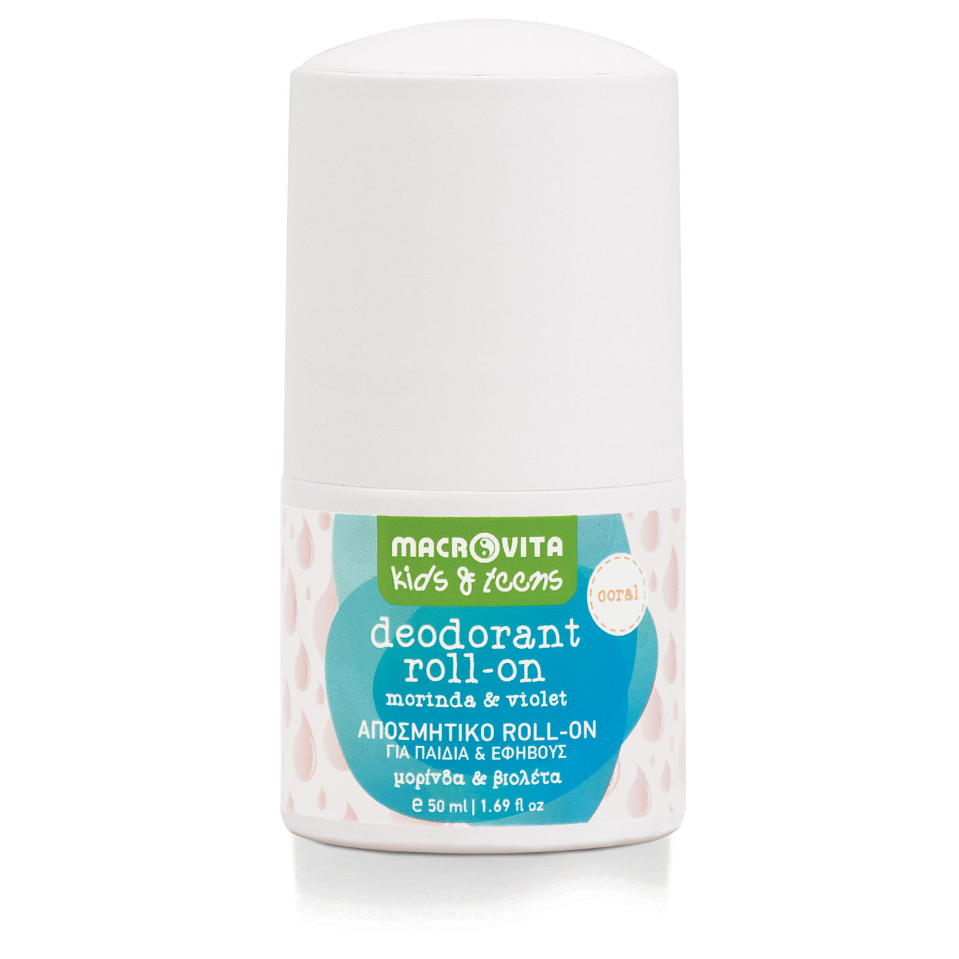 Macrovita Hippo Kid Deodorant roll-on kids & teens coral - Dezodorant pre deti a teenagerov coral  50 ml