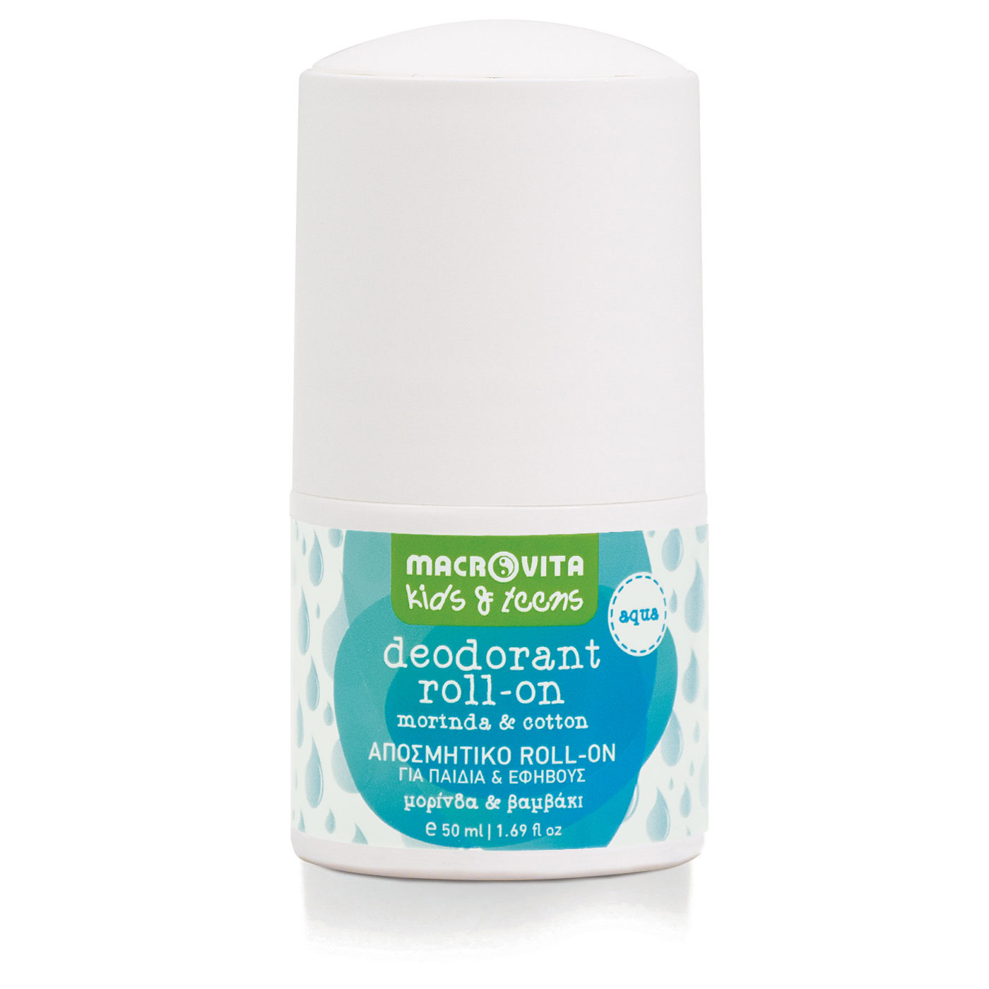 Macrovita Hippo Kid Deodorant roll-on kids & teens aqua - Dezodorant pre deti a teenagerov aqua  50 ml