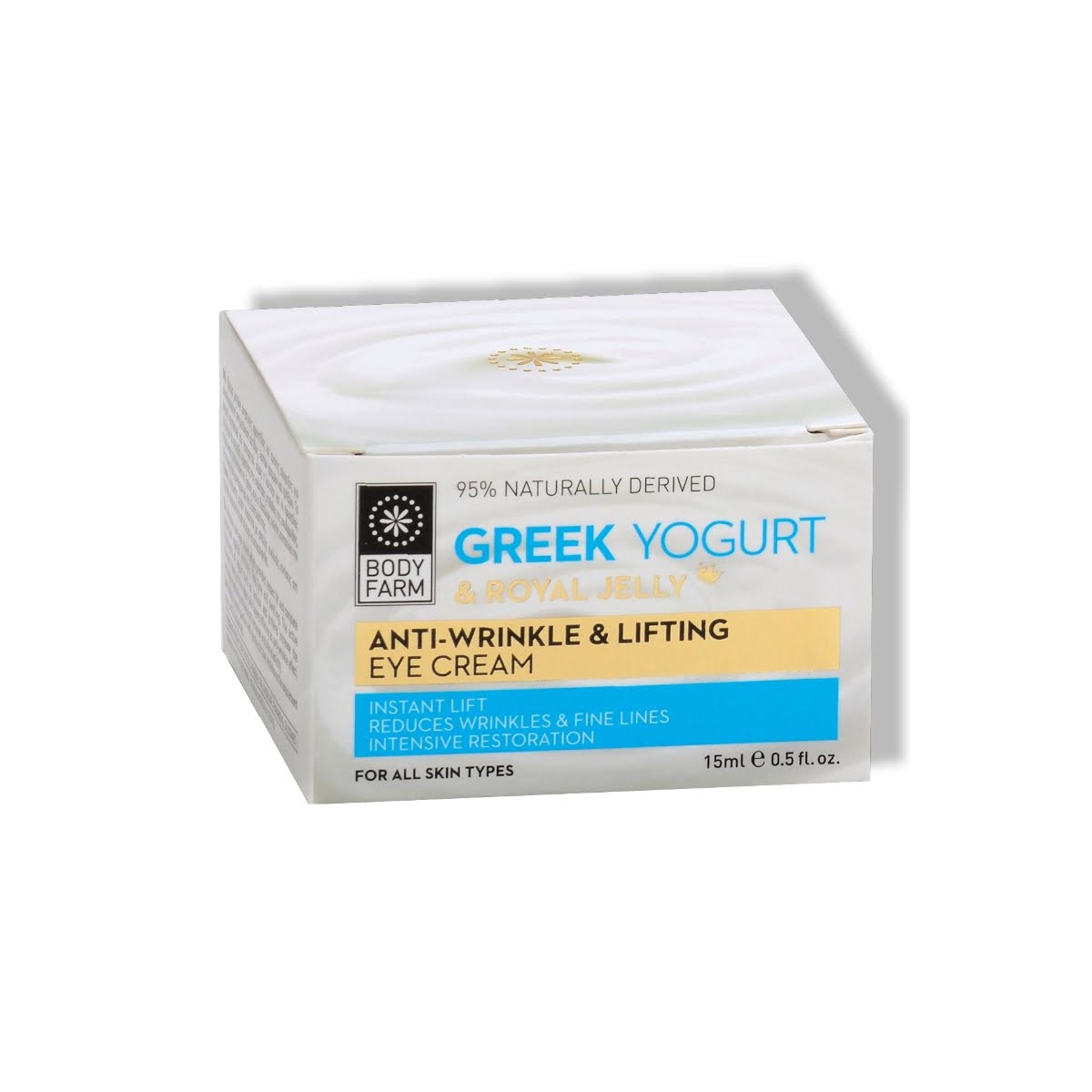 Bodyfarm Greek Yogurt & Royal jelly Anti-wrinkle & lifting eye cream - Liftingový očný krém proti vráskam  50 ml