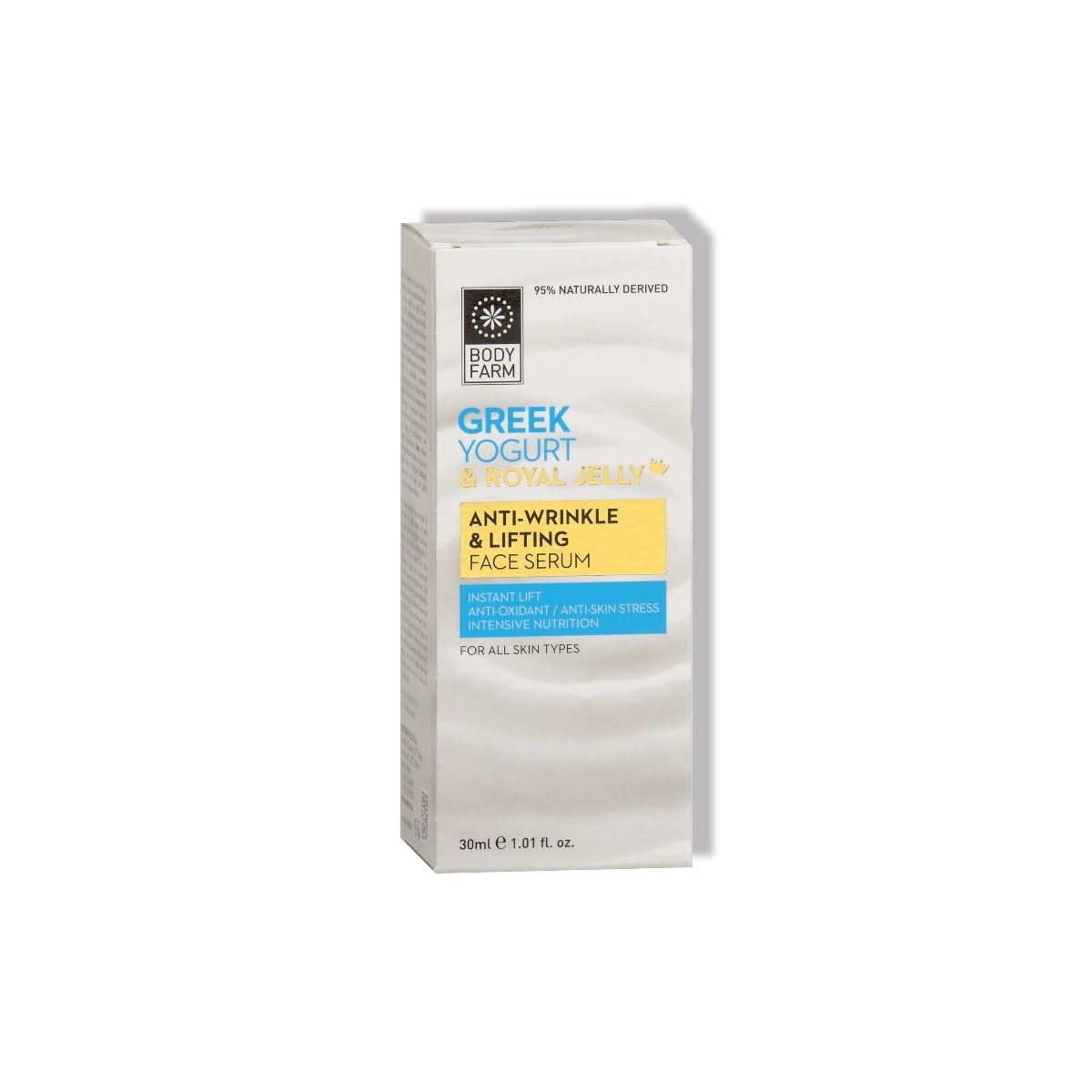 Bodyfarm Greek Yogurt & Royal jelly Anti-wrinkle & lifting face serum - Liftingové sérum na tvár proti vráskam  30 ml