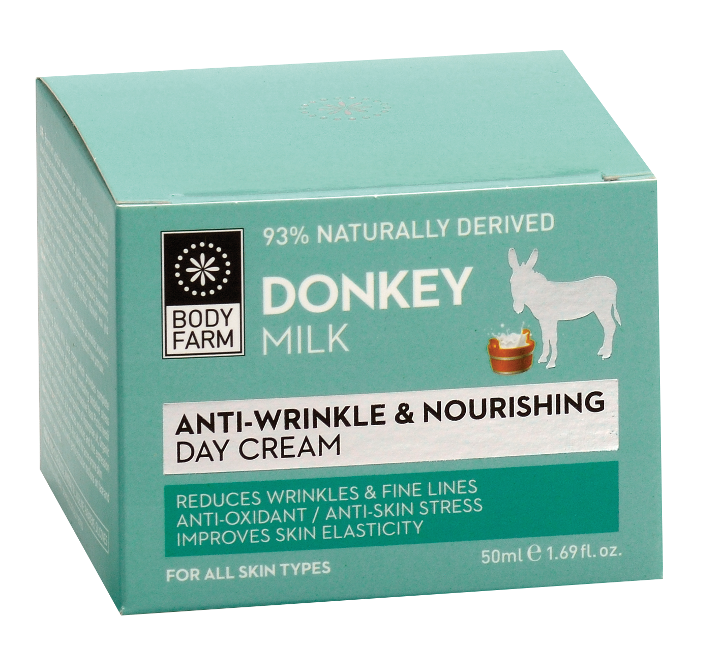 BodyFarm Donkey milk Anti-wrinkle & nourishing day cream - Výživný denný krém proti vráskam  50 ml
