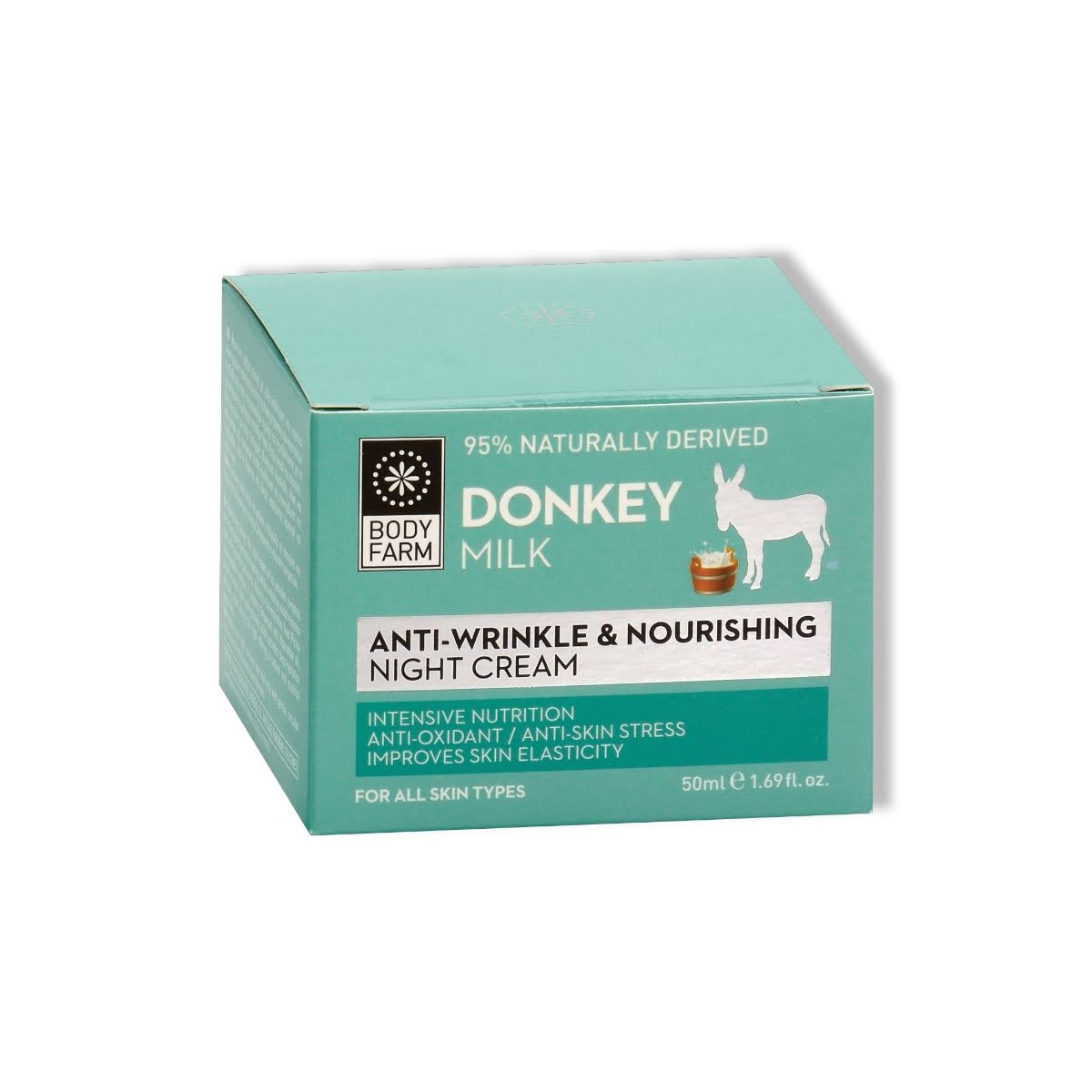 BodyFarm Donkey milk Anti-wrinkle & nourishing night cream - Výživný nočný krém proti vráskam  50 ml