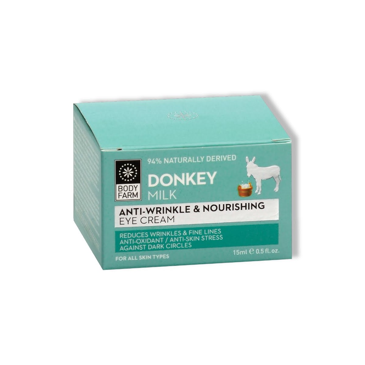 BodyFarm Donkey milk Anti-wrinkle & nourishing eye cream - Výživný očný krém proti vráskam  30 ml