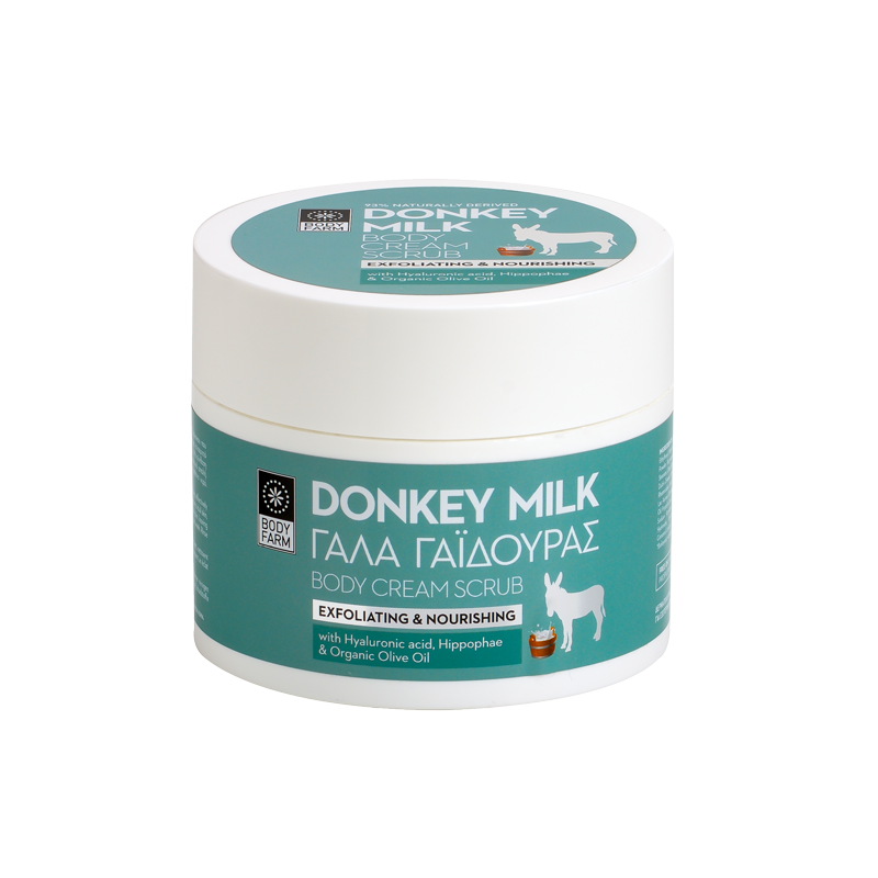 BodyFarm Donkey milk Body scrub - Telový peeling  200 ml