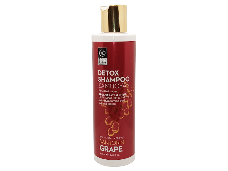 BodyFarm Santorini grape Detox shampoo - Detoxikačný šampón na vlasy  250 ml