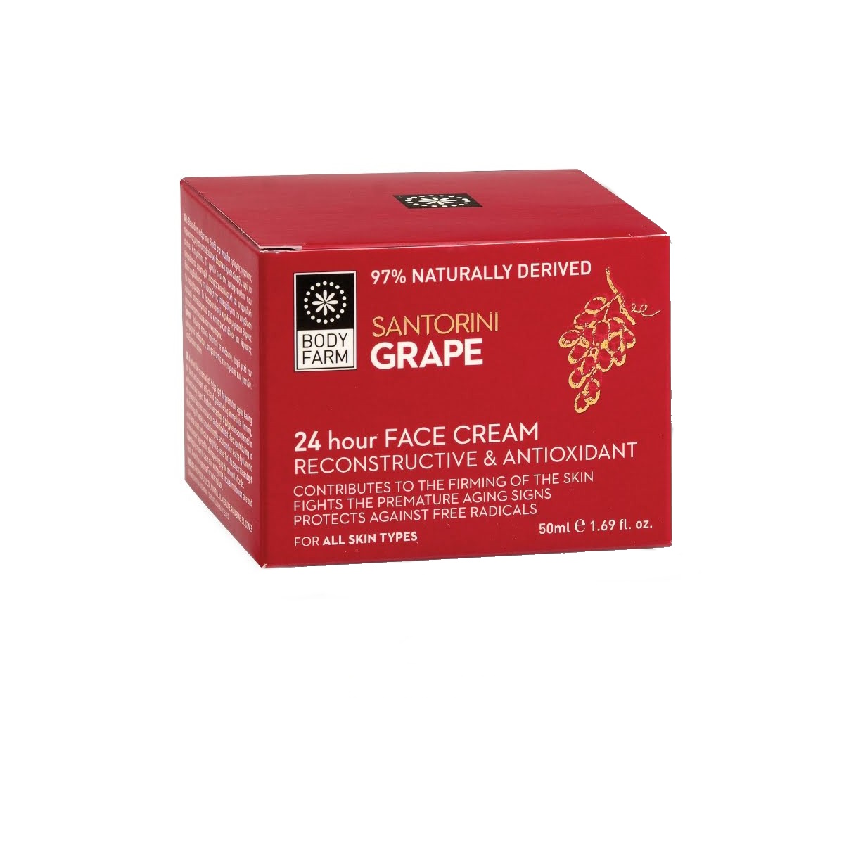 BodyFarm Santori Grape 24 hour face cream - 24hodinový krém na tvár  50 ml