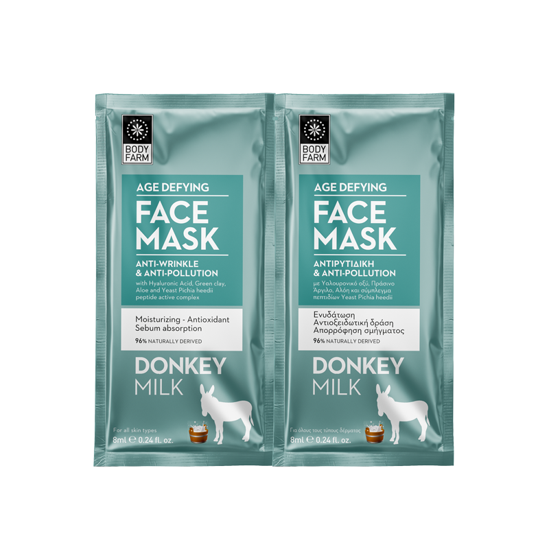 Bodyfarm Face mask Donkey milk - Maska na tvár  2 x 8 ml