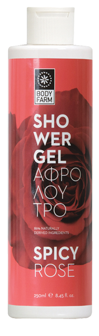 Bodyfarm Shower gel spicy rose - SPrchovací gél s ružou  250 ml