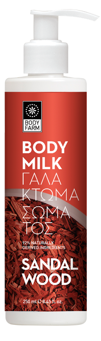 Bodyfarm Sandalwood body lotion - Telové mlieko so santalovým drevom  250 ml