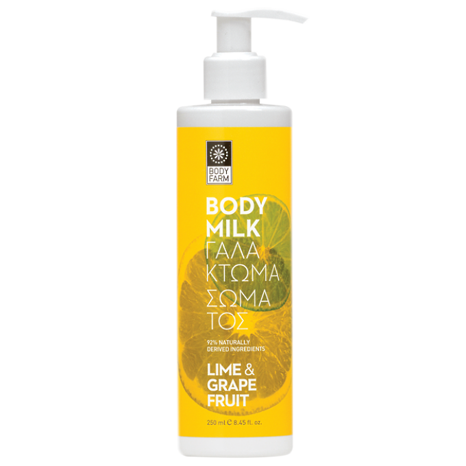 Bodyfarm Lime & Grapefruit body lotion - Telové mlieko s limetkou a grepfruitom  250 ml