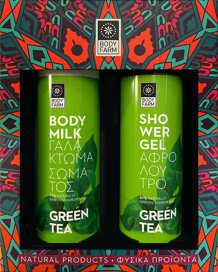 BodyFarm Gift pack green tea (SG + BM)  - Darčekový set so zeleným čajom  250 ml + 250 ml