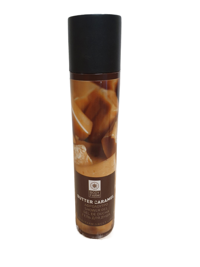 BodyFarm Butter caramel shower gel mini - Sprchovací gél s karamelovým maslom mini  50 ml