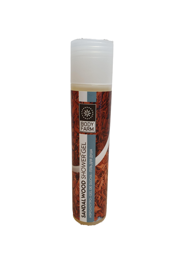 Bodyfarm Sandalwood shower gel - Sprchovací gél so santalovým drevom mini  50 ml
