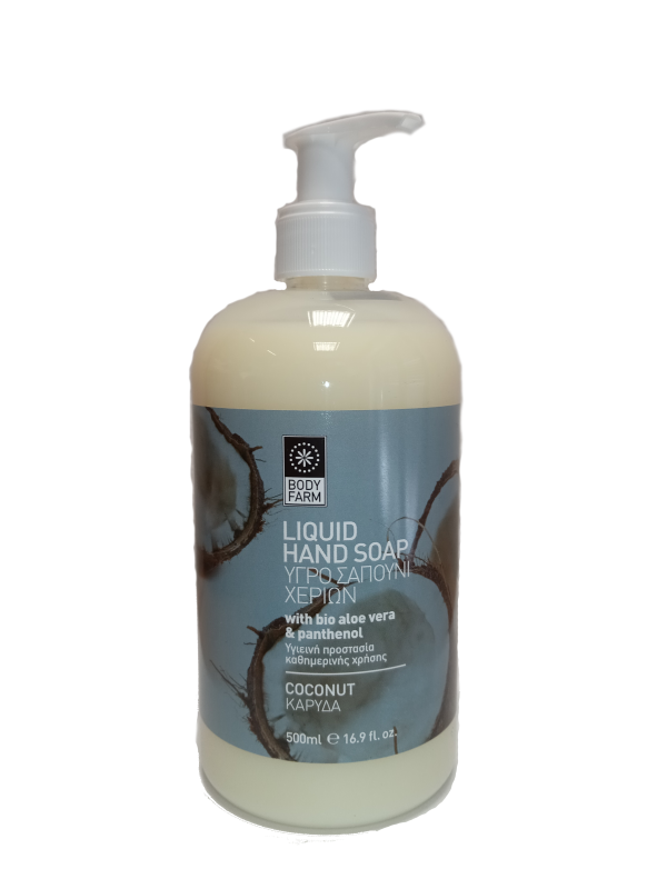 Bodyfarm Liquid hand soap coconut - Tekuté mydlo na ruky s kokosom  500 ml