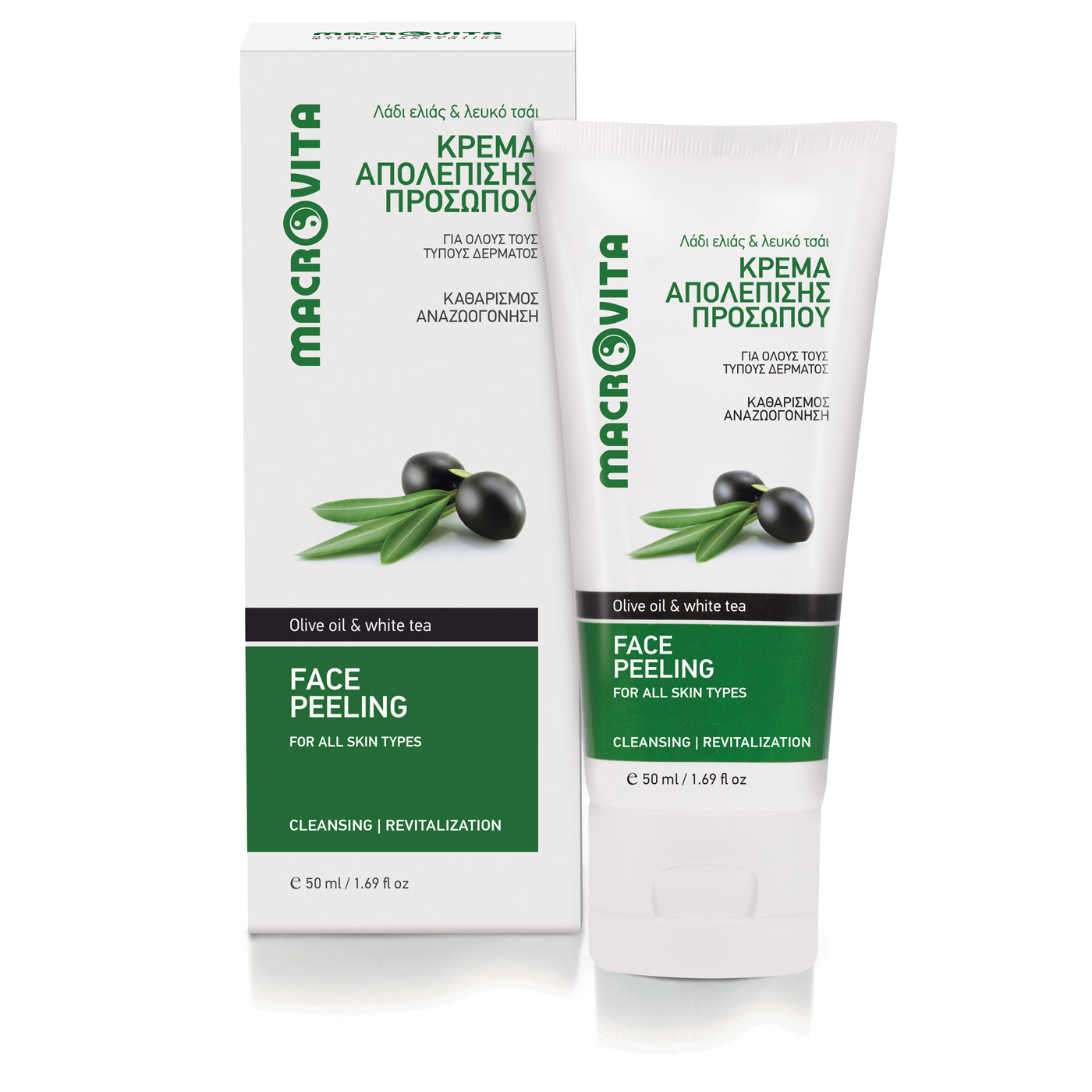 Macrovita Olive Oil Face peeling - Peeling na tvár  50 ml