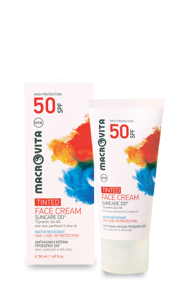 Aloe vera, panthenol & olive oil suncare line - Macrovita Macrovita Tonizačný DD* pleťový krém SPF 50