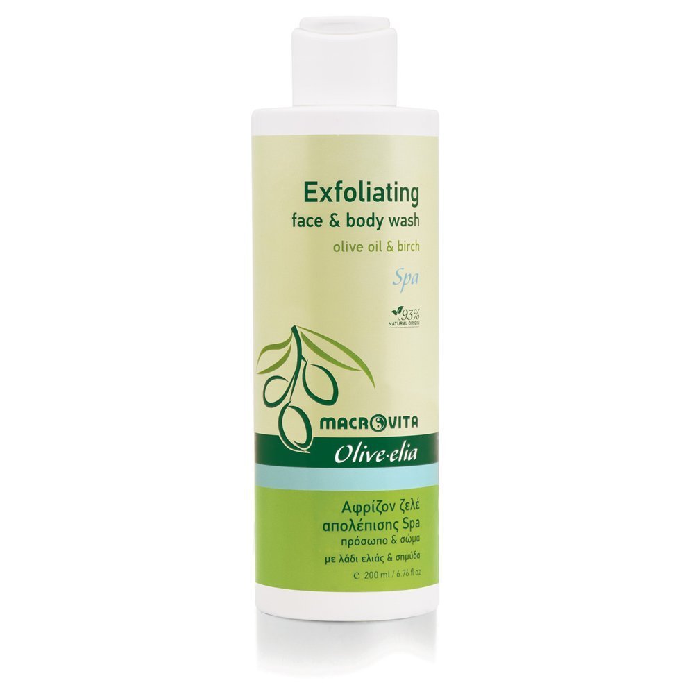 Macrovita Olive-Elia Exfoliating face & body wash Spa - Exfoliačný prípravok na tvár a telo  200 ml