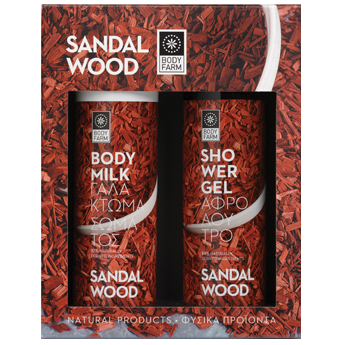 BodyFarm Gift set sandalwood (SG + BM)  - Darčekový set so santalovým drevom   250 ml + 250 ml