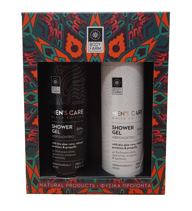 BodyFarm Gift pack for men black & white edition (2 x SG) - Darčekový set pre mužov  250 ml + 250 ml
