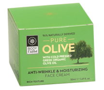 Bodyfarm Pure Olive Anti-wrinkle & moisturizing face cream - Hydratačný krém na tvár proti vráskam  50 ml
