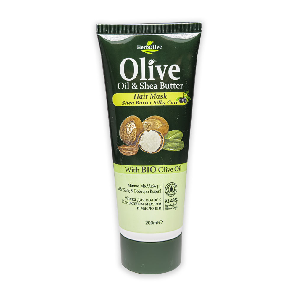 Madis Herbolive Hair mask for all types with avocado and organic olive oil - Maska na vlasy s bambuckým maslom v tube  200 ml