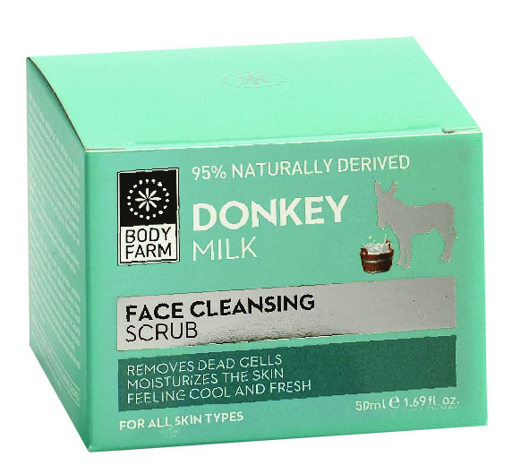 Bodyfarm Donkey milk Face cleansing scrub - Peeling na tvár  50 ml