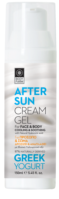 Bodyfarm Greek Yogurt & Royal jelly After sun cream gel - Krémový gél po opaľovaní  150 ml