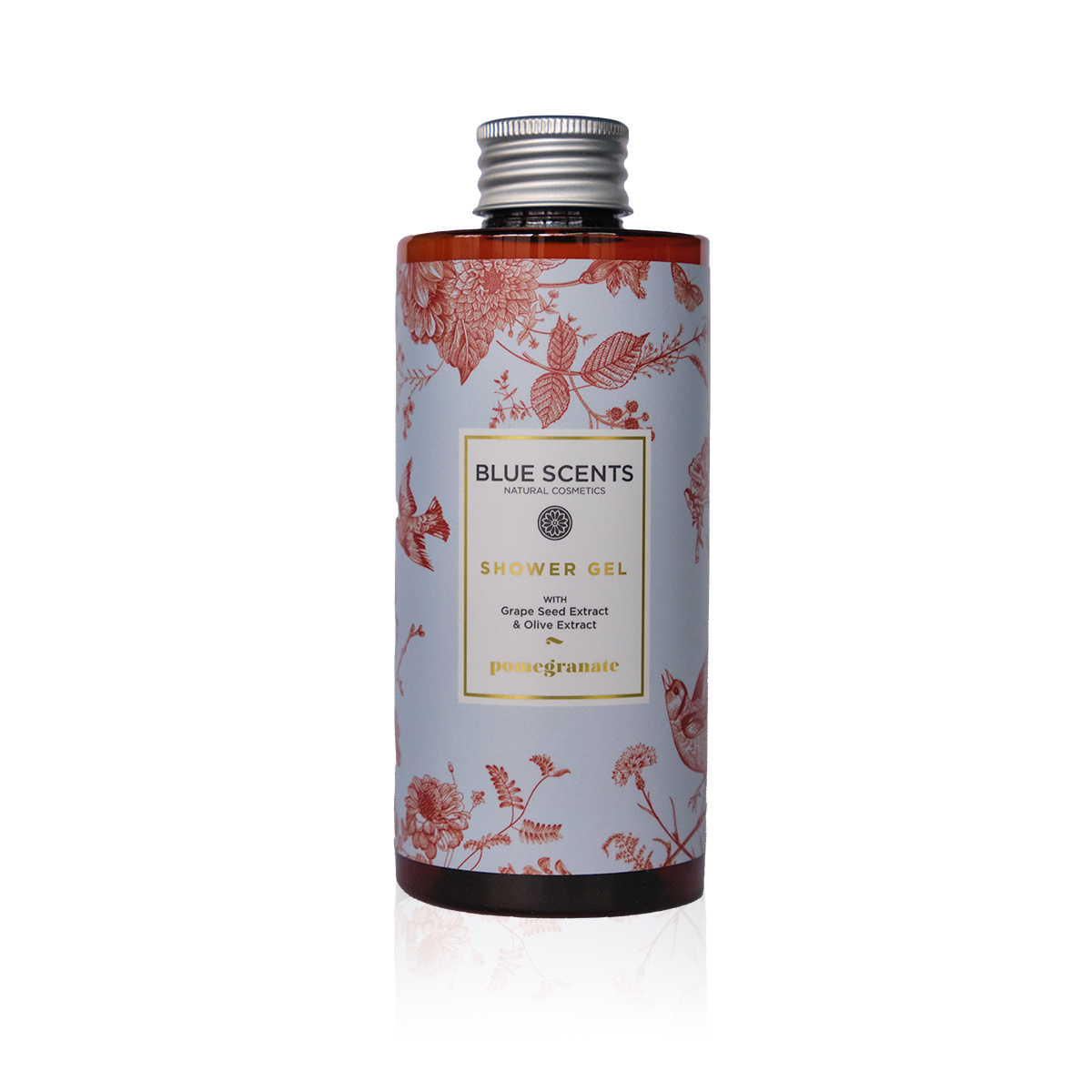 Blue Scents Shower gel pomegranate - Sprchovací gél s granátovým jablkom  300 ml