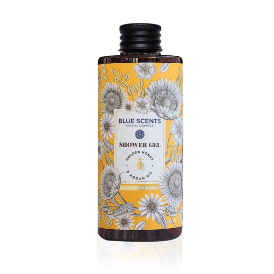 Blue Scents Shower gel golden honey & argan oil - Sprchovací gél s medom a arganovým olejom  300 ml