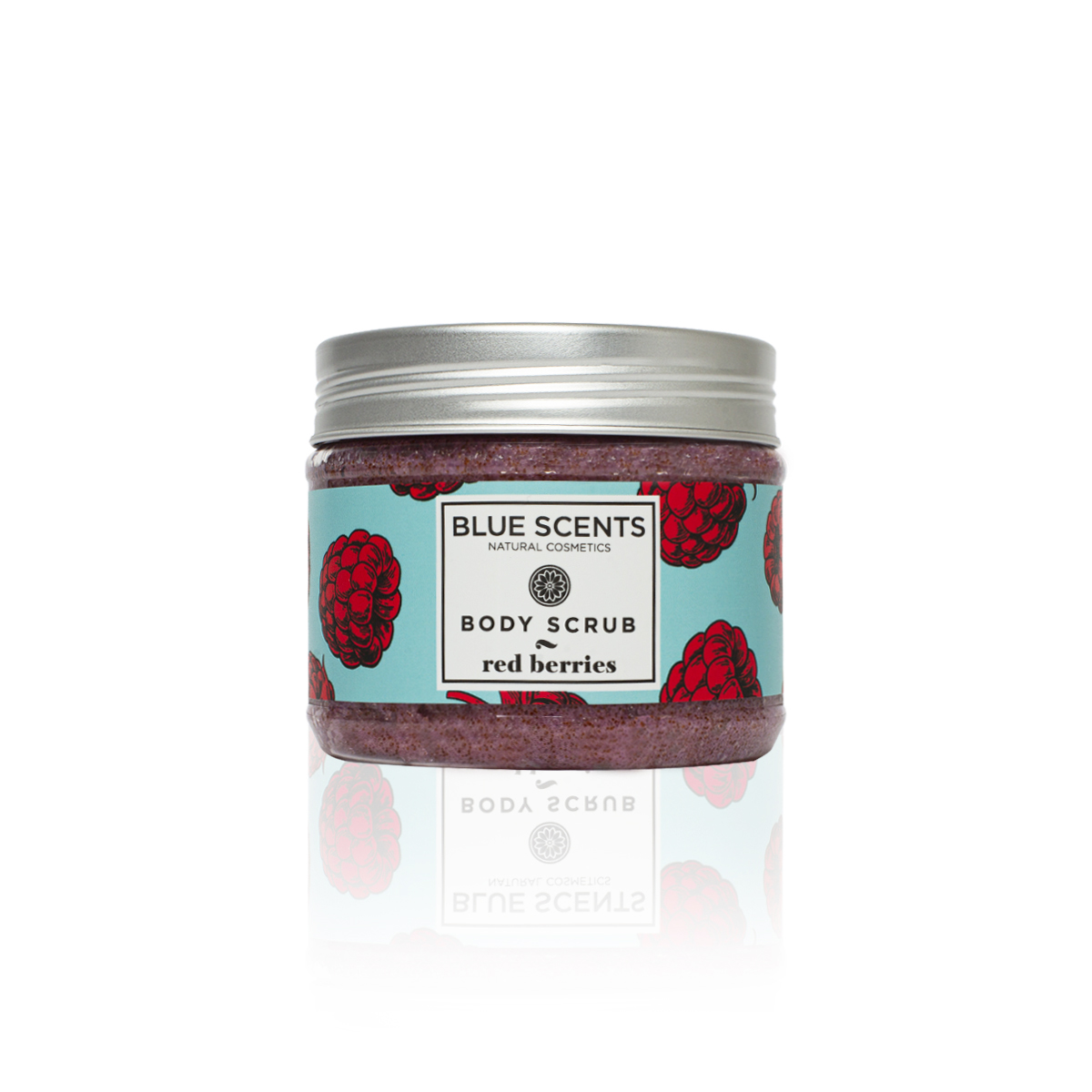Blue Scents Body scrub red berries- Telový peeling s červeným bobuľovým ovocím  200 ml