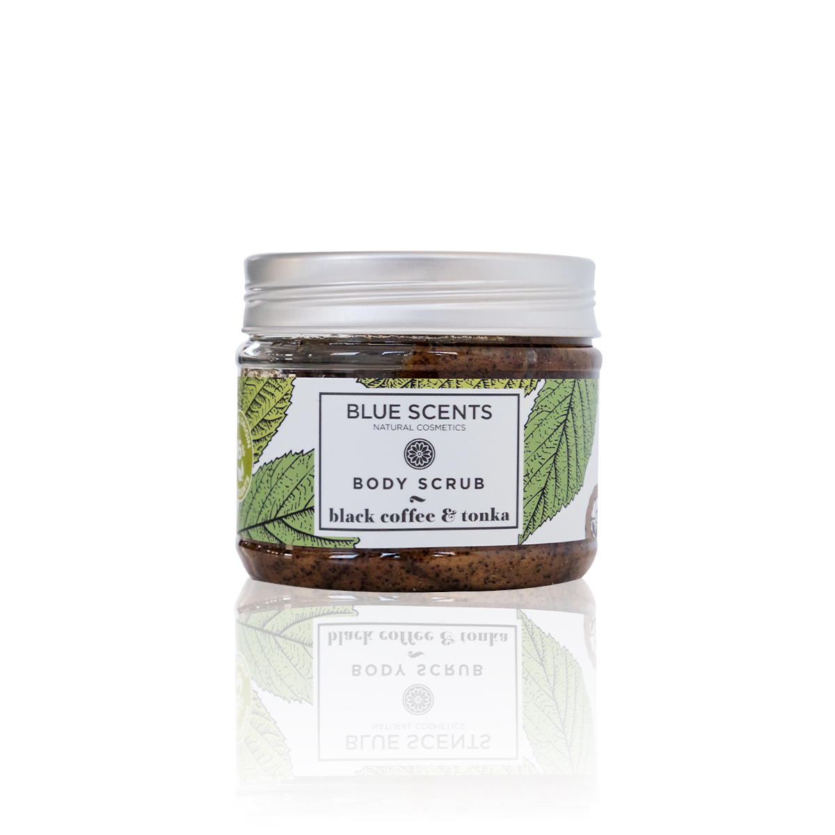 Blue Scents Body scrub black coffee & tonka- Telový peeling s s kávou a fazuľou tonka  200 ml