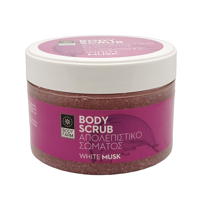 Bodyfarm Body scrub white musk - Telový peeling s bielym pižmom  200 ml