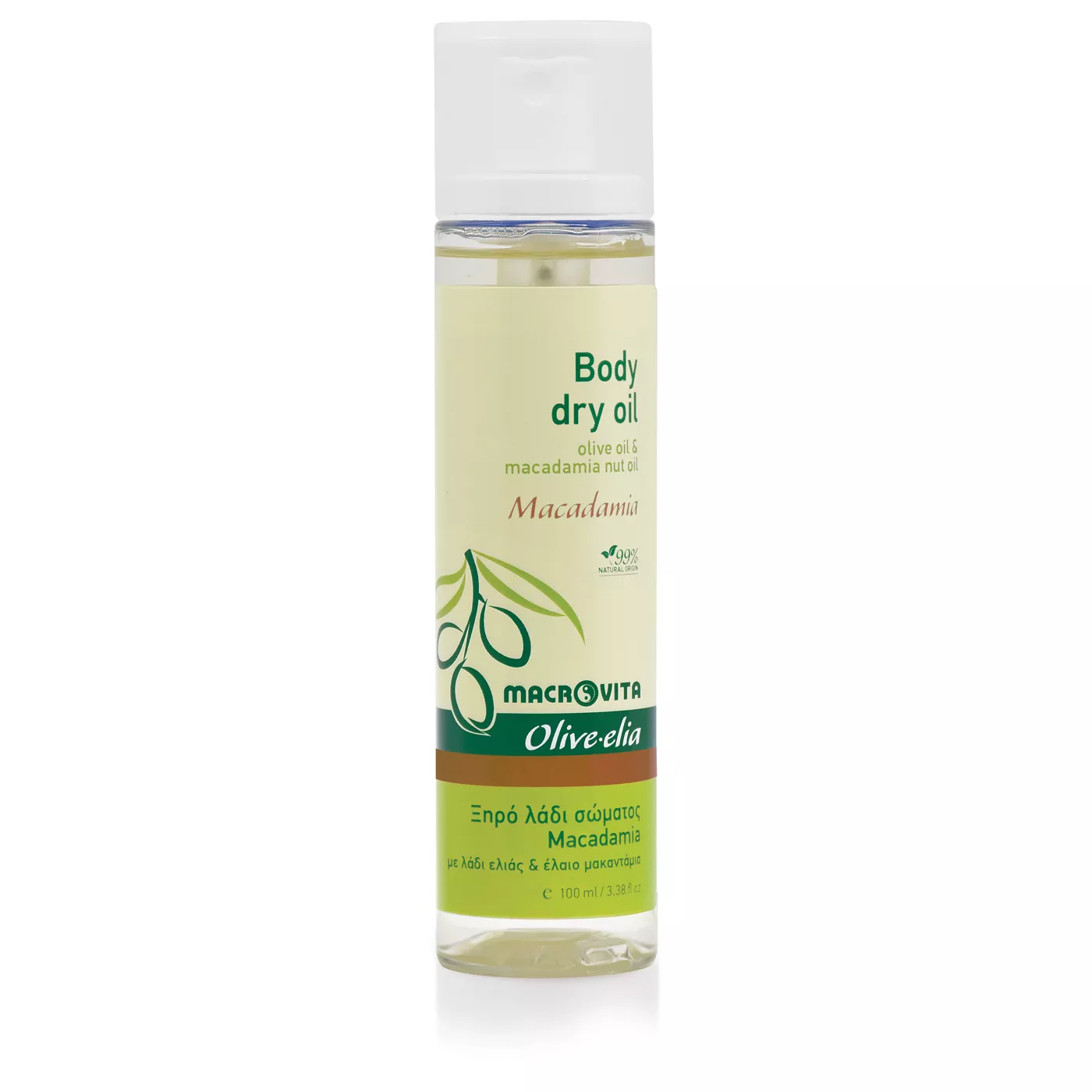 Macrovita Olive-Elia Body dry oil - Olive-Elia Suchý telový olej s makadamovým olejom  100 ml