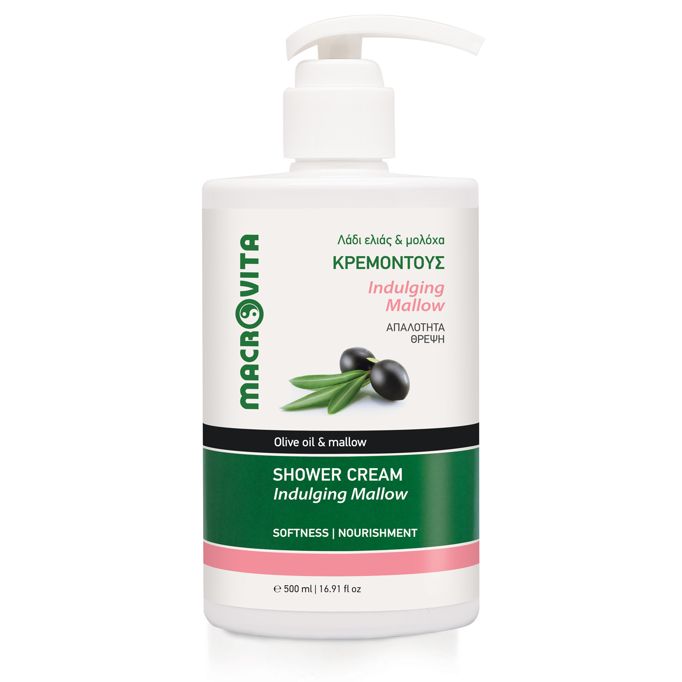 Macrovita Shower cream indulging mallow - Macrovita Sprchovací krém so slezom  500 ml