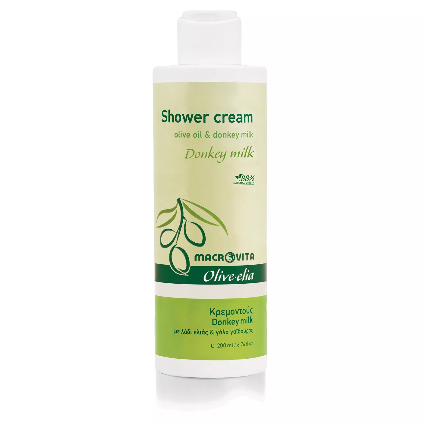 Macrovita Olive-Elia Shower cream donkey milk - Sprchovací krém s oslím mliekom  200 ml