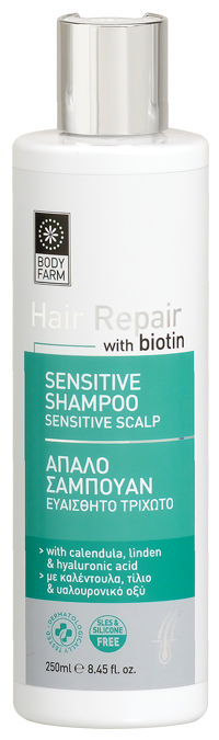 BodyFarm Hair Repair Sensitive shampoo/sensitive scalp - Šampón na citlivú pokožku hlavy  250 ml