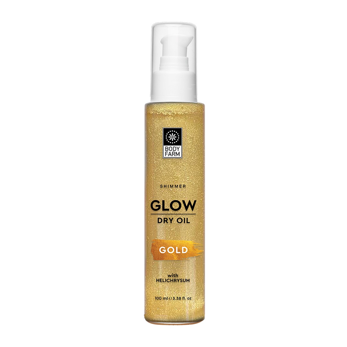 Bodyfarm Glow Dry oil GOLD - Glow trblietavý suchý olej GOLD  100 ml
