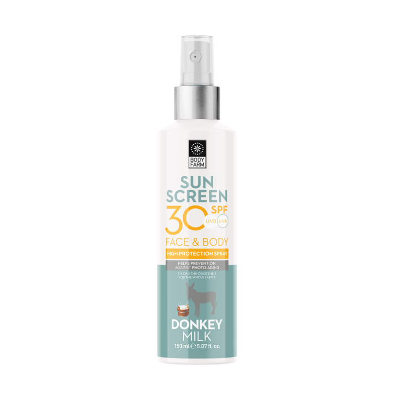 BodyFarm Donkey milk Sunscreen lotion SPF 30 - Mlieko na opaľovanie SPF 30  150 ml