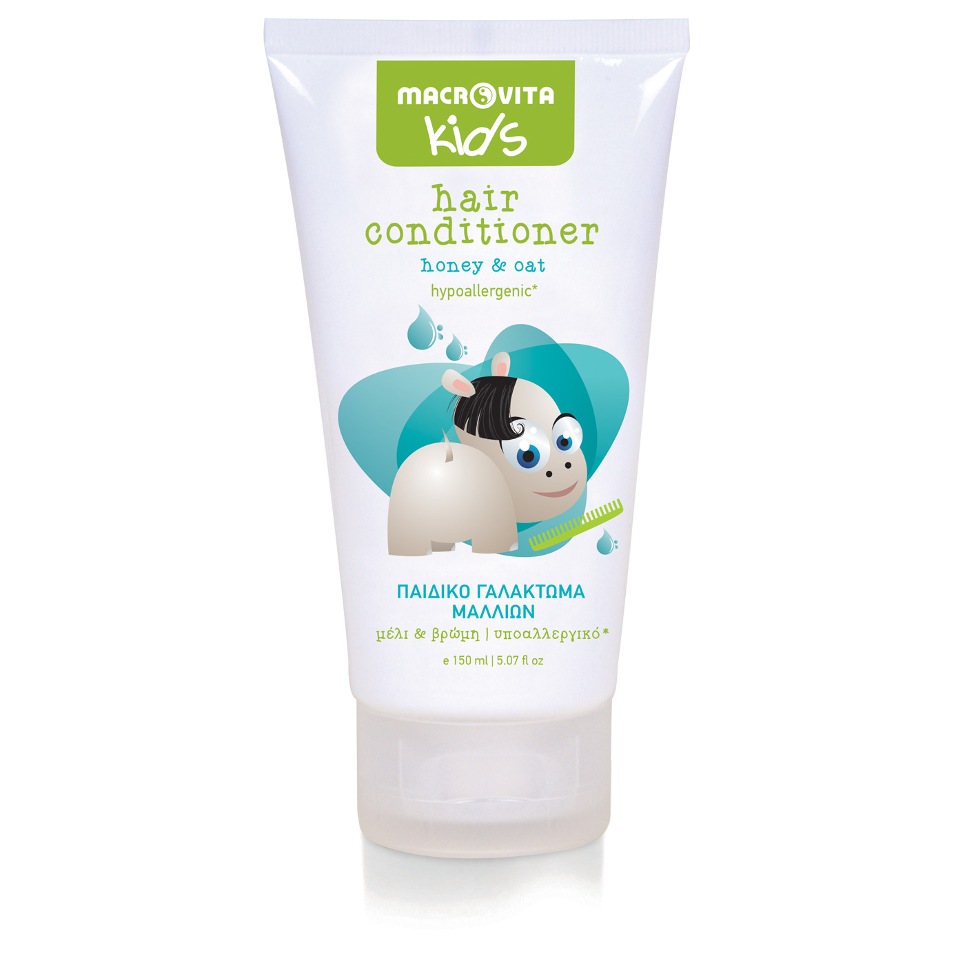 Macrovita Hippo Kid Hair conditioner for kids - Kondicionér na vlasy pre deti 3+  150 ml